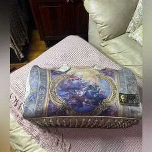 Aratta LARGE Cream Renaissance Tote Duffel Travel Bag With  Dustbag